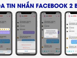 Cách thu hồi, xóa tin nhắn Facebook Messenger cả 2 bên