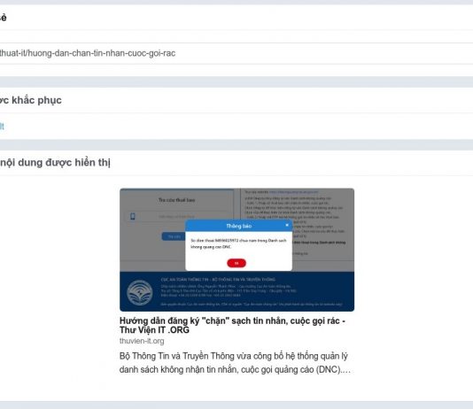 Sửa ảnh Thumbnail khi chia sẻ link website lên Zalo