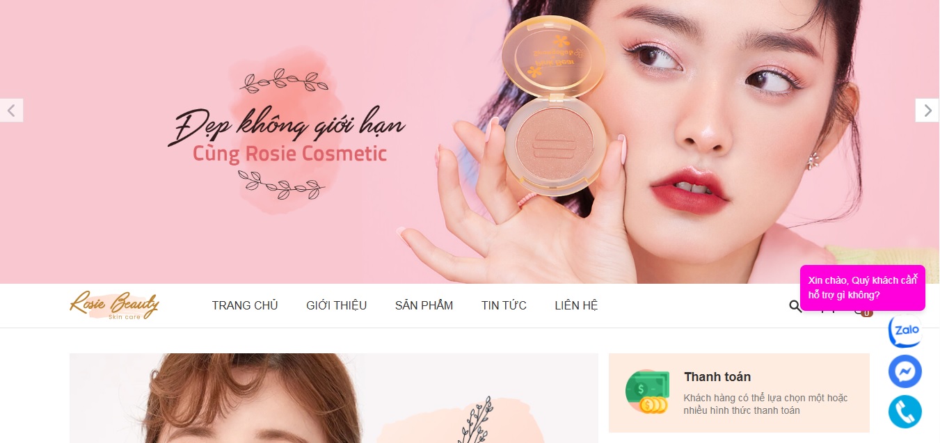 tạo nút liên hệ cho website sapo